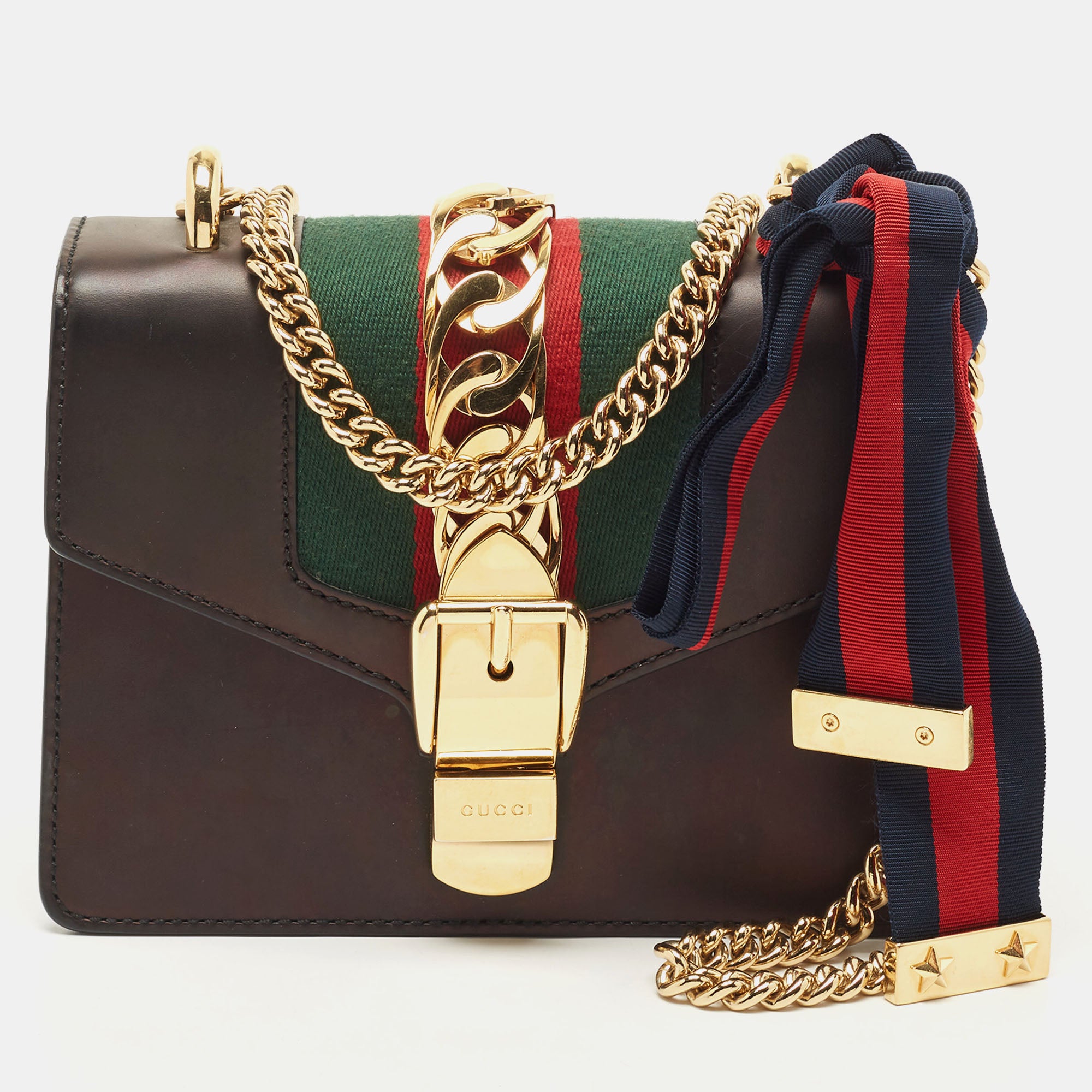 Gucci sylvie mini chain bag hot sale