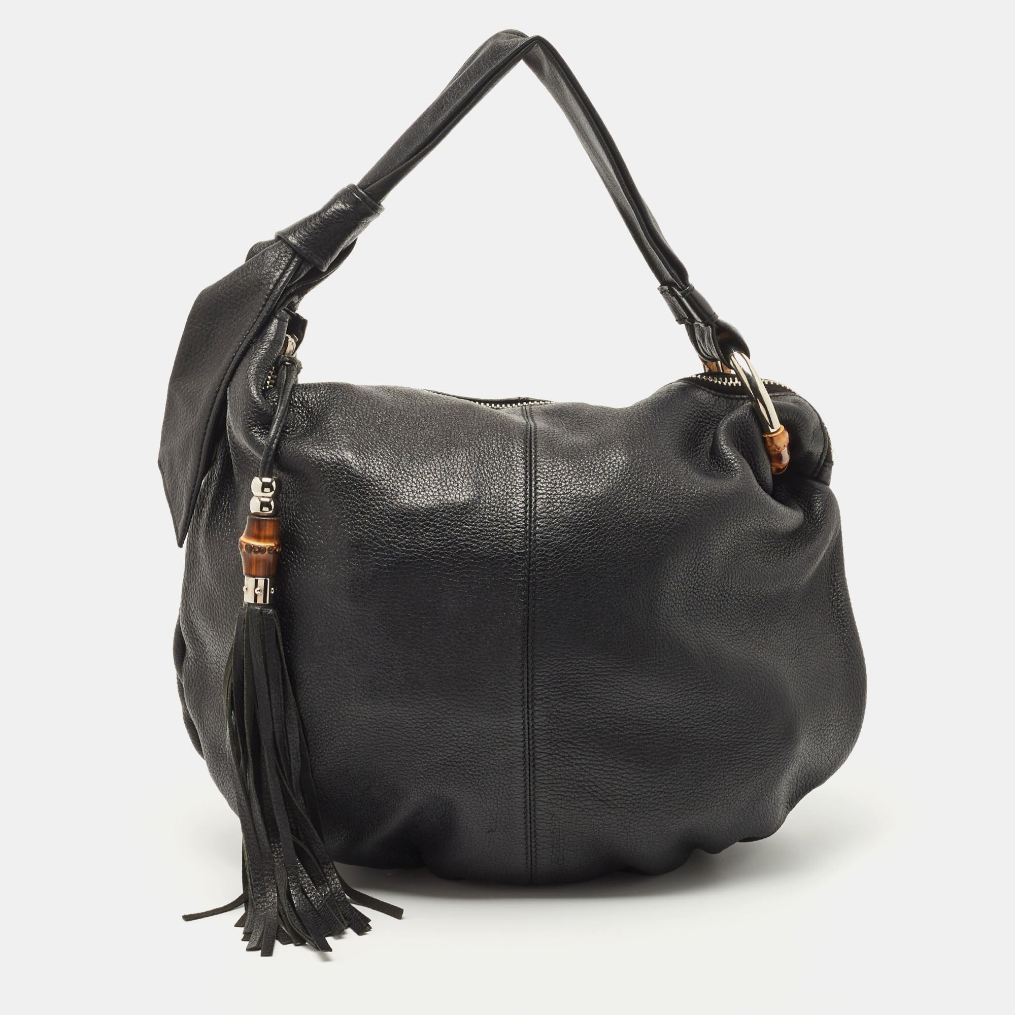 Gucci black leather hobo new arrivals