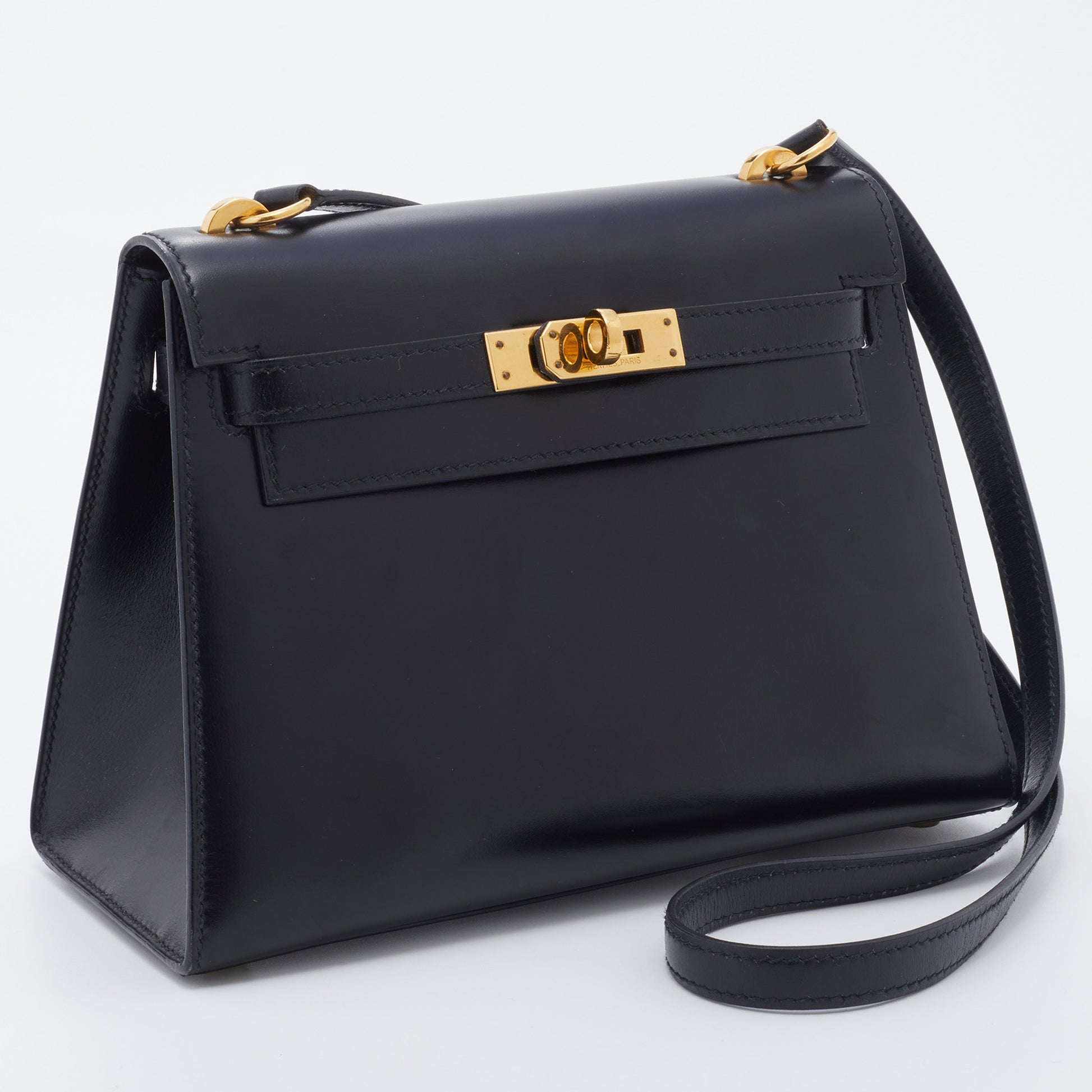 Hermès Kelly Box Calf Sellier Handbag