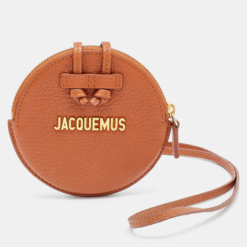 Jacquemus Tan Leather Le Pitchou Coin Purse