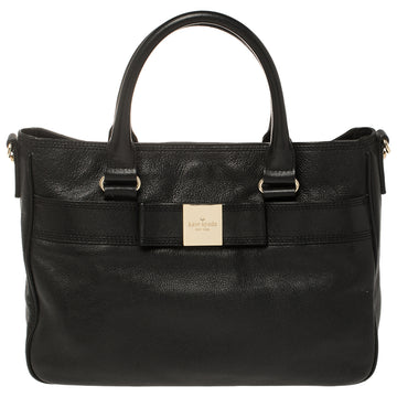 KATE SPADE Black Leather Bow Tote