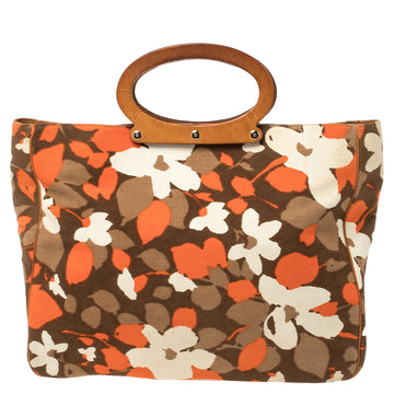 KATE SPADE Multicolor Floral Canvas Ring Handle Tote