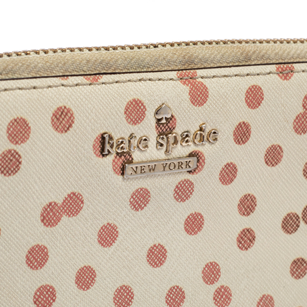 Kate spade pink discount polka dot wallet