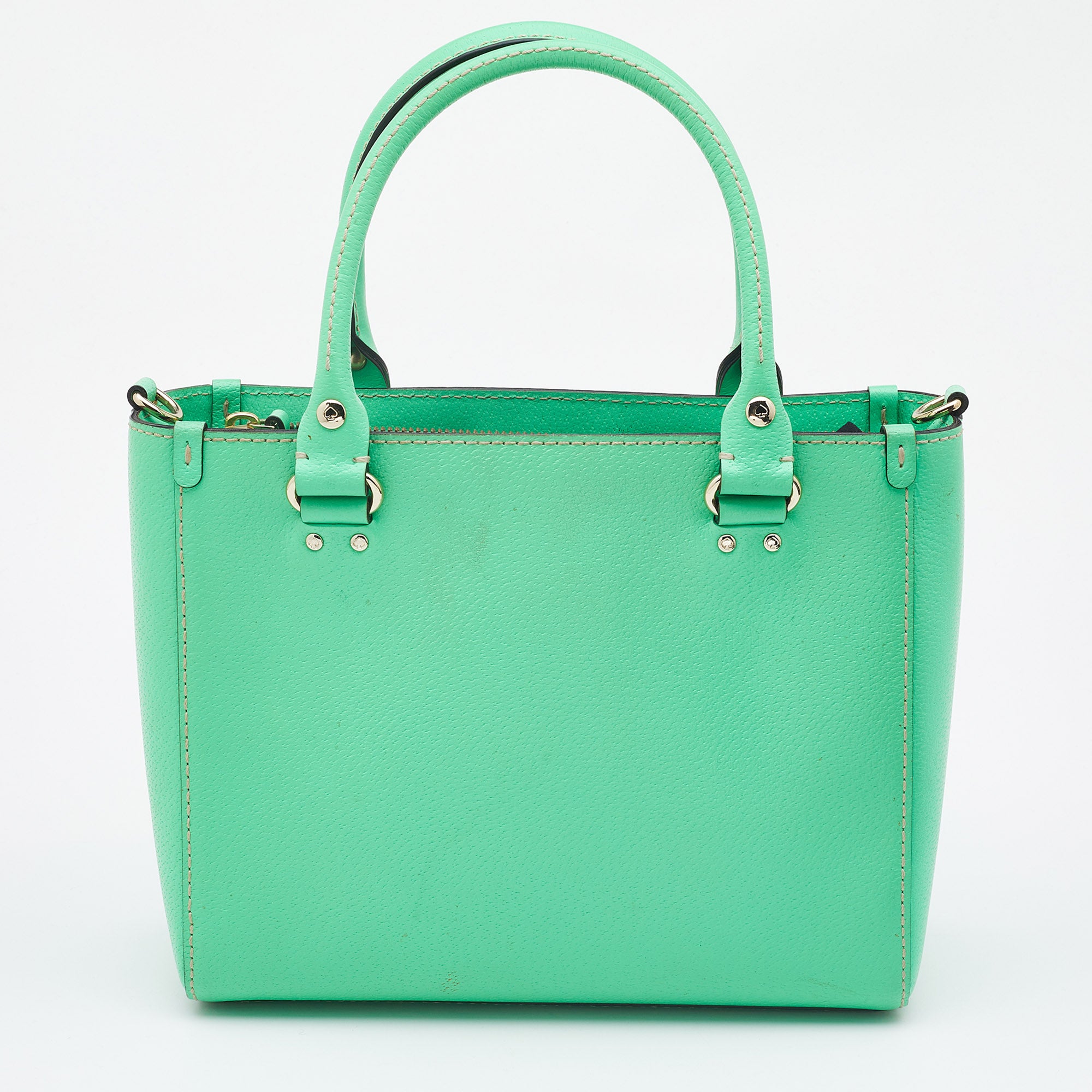Women's Kate Spade New York Cameron Street - Lottie Leather Satchel  (4.443.745 IDR) ❤ liked on Polyvore featuring bags, handbags, misty mint,  mint green purse, …