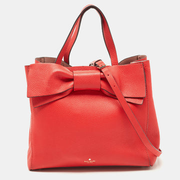 KATE SPADE Red Leather Olive Drive Brigette Tote