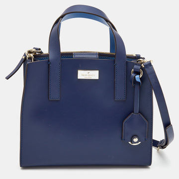 KATE SPADE Navy Blue Leather Anissa Putnam Drive Tote