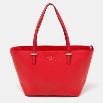 KATE SPADE Red Leather Harmony Tote