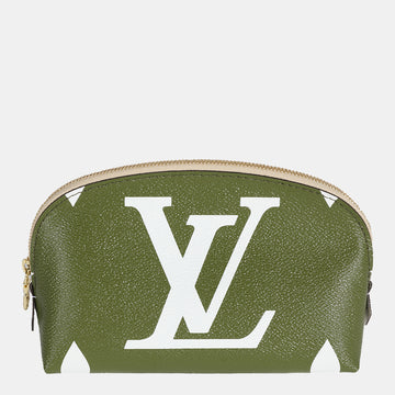 Louis Vuitton Kaki Monogram Giant Canvas Cosmetic Pouch Bag