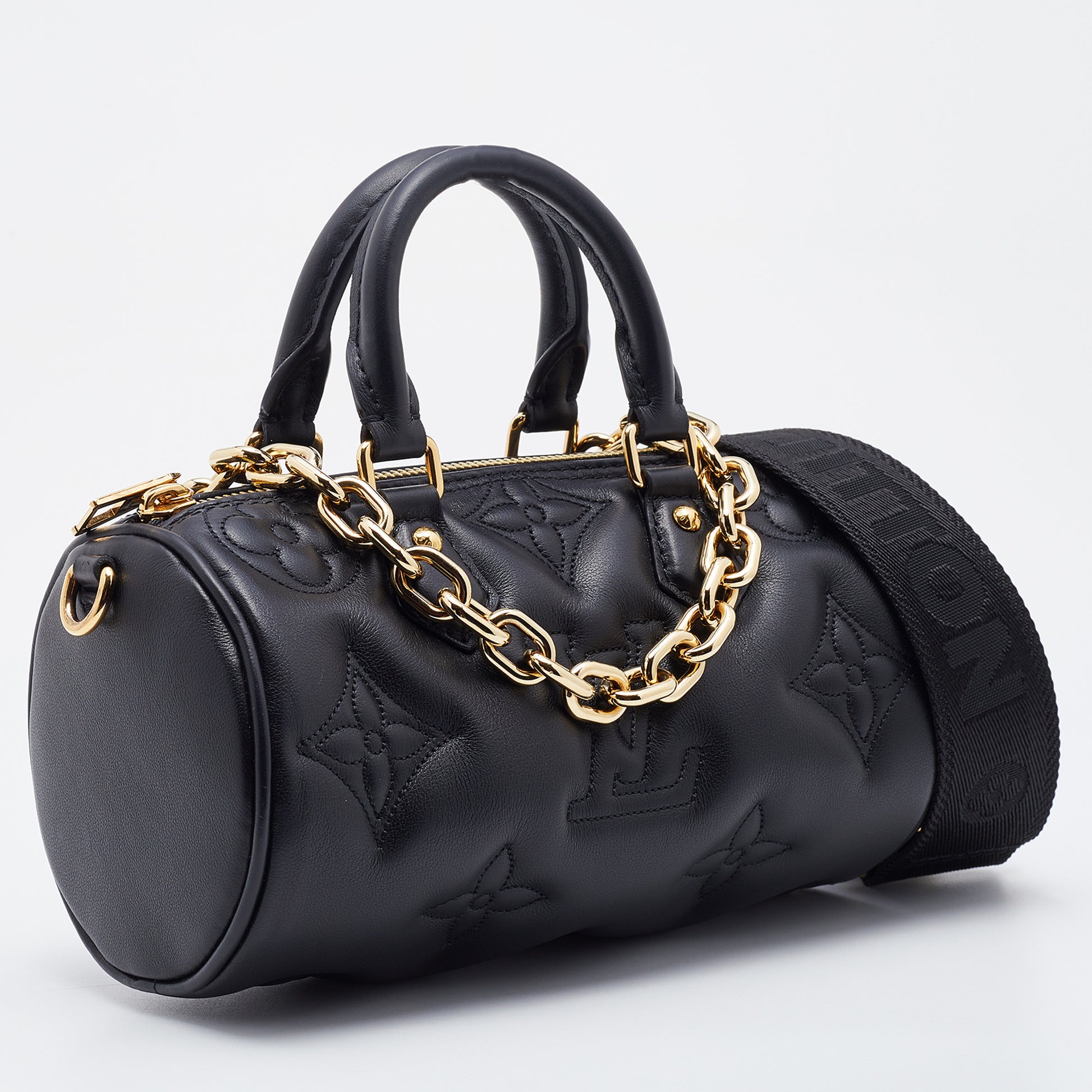 Papillon leather handbag Louis Vuitton Black in Leather - 31747091