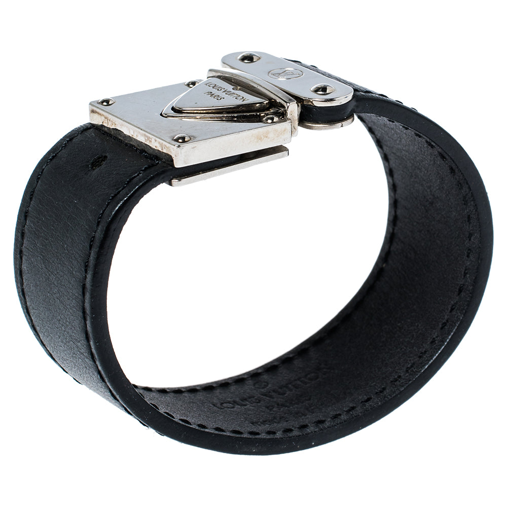 Louis Vuitton, Jewelry, Louis Vuitton Authentic Koala Nomade Black Leather  Bracelet