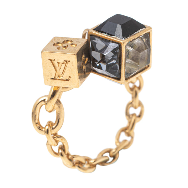 Louis Vuitton Monogram Gamble Dice Crystal Gold Tone Bracelet Louis Vuitton  | The Luxury Closet