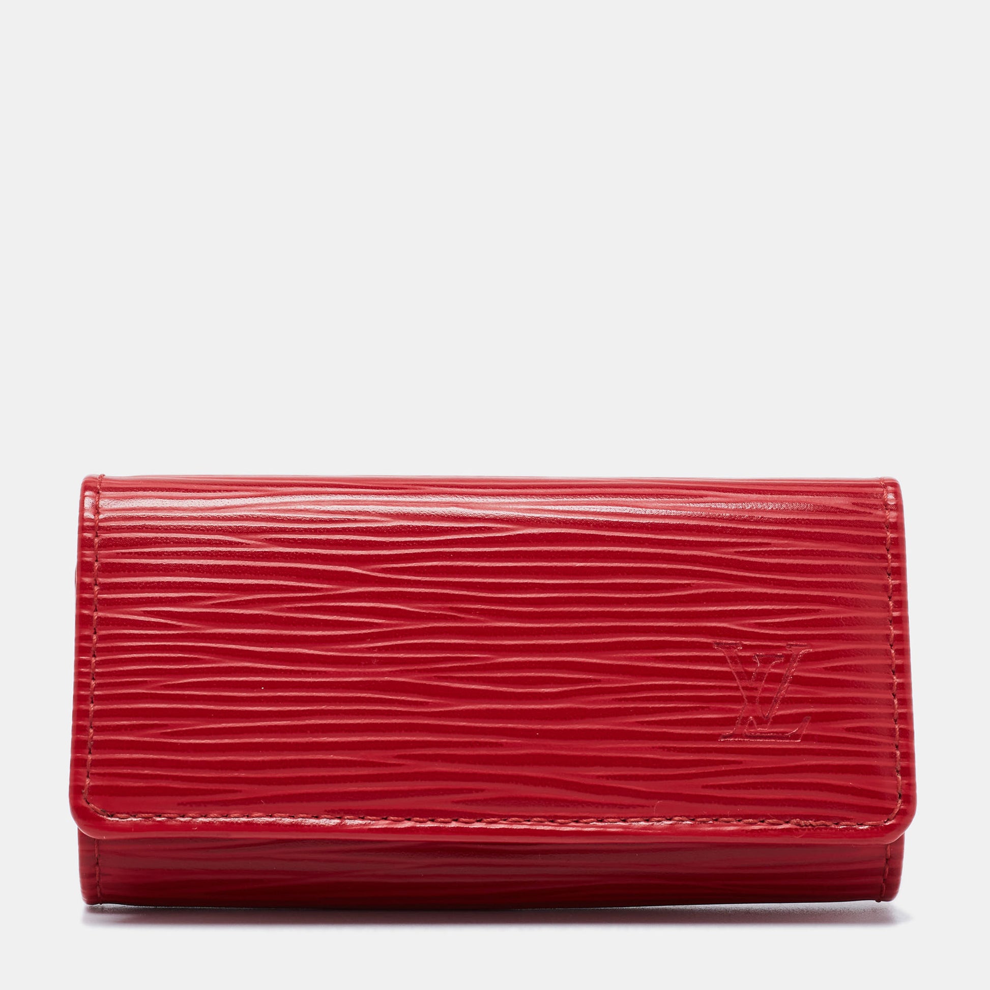 Authentic Louis Vuitton Red Epi Leather 6 Ring Key Holder – Paris