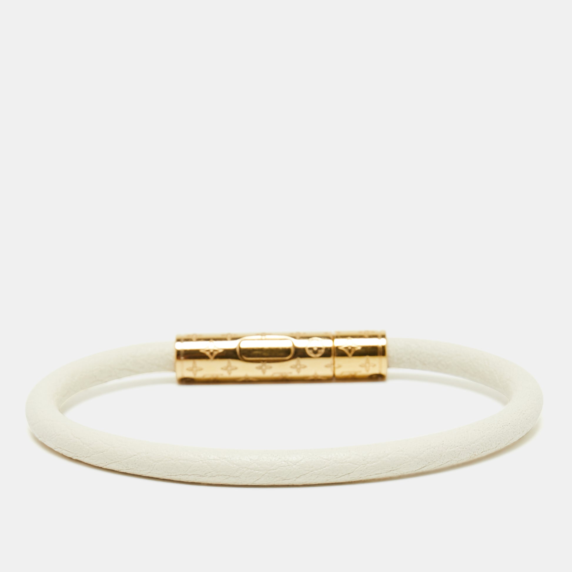 Lv confidential bracelet Louis Vuitton White in Metal - 29946996