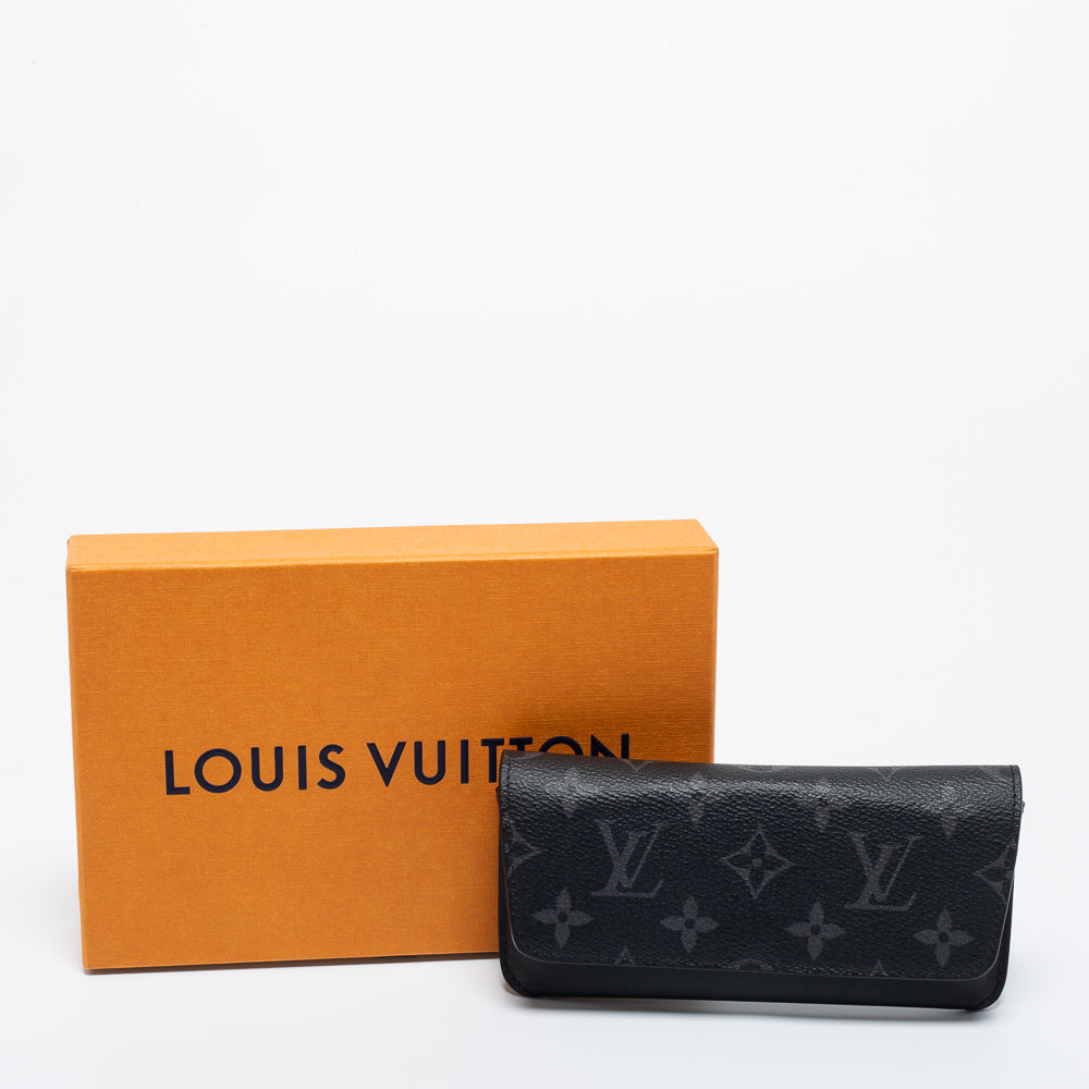 Louis Vuitton glasses case Monogram beige Monogram canvas Authentic used  D2041 