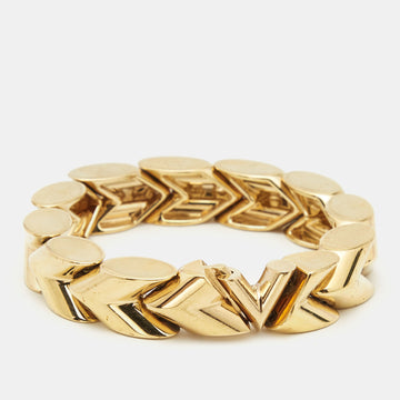 Louis Vuitton Unchain V Gold Tone Bracelet