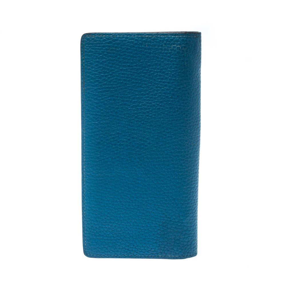 Louis Vuitton Blue Taurillon Leather Brazza Wallet