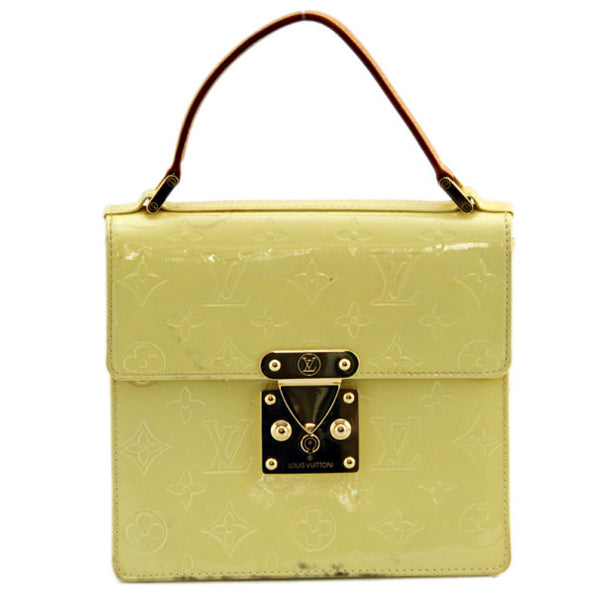 Louis Vuitton Spring Street Light Green Vernis Leather Hand Bag at