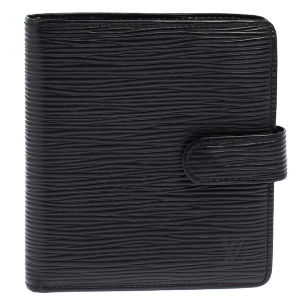 Louis Vuitton Black EPI Leather Compact Wallet