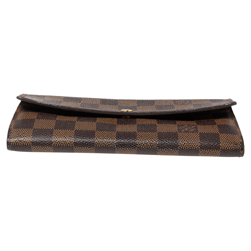 LOUIS VUITTON Damier Ebene Sarah Wallet 1295327