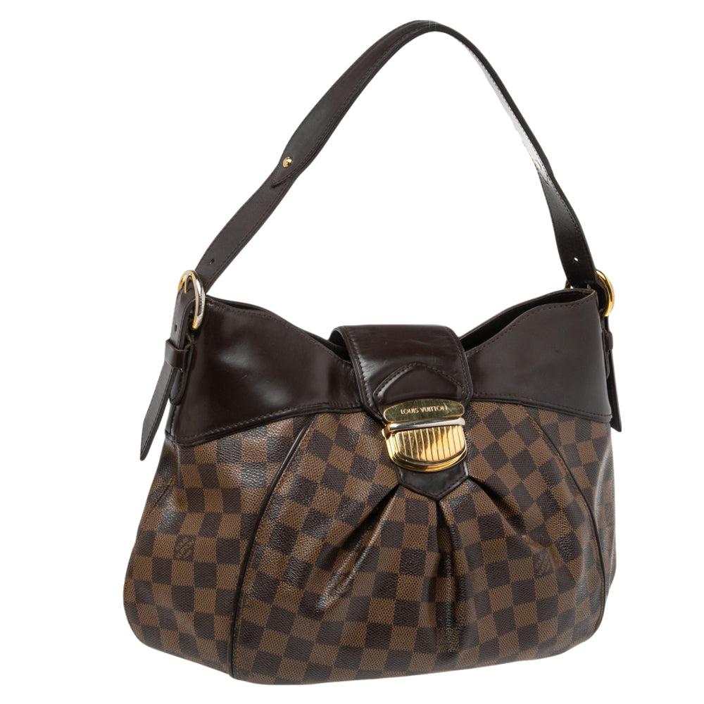 LOUIS VUITTON DAMIER EBENE CANVAS SISTINA PM HANDBAG - My Luxury