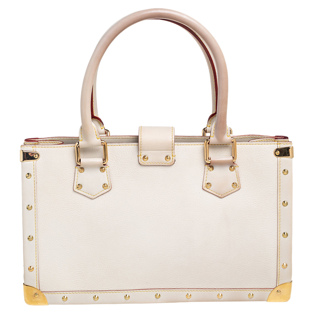 Louis Vuitton White Suhali Le Fabuleux Bag Leather ref.273554