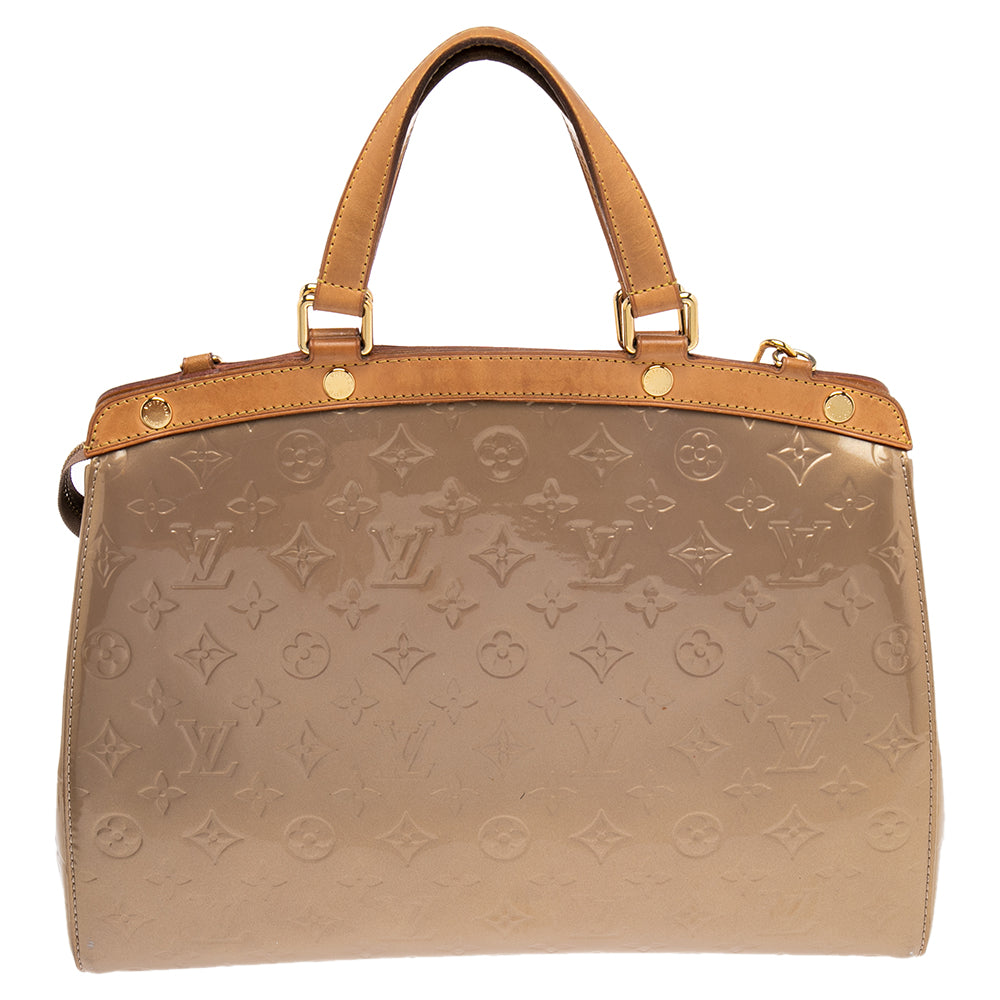 Louis Vuitton Beige Poudre Monogram Vernis Brea mm Bag