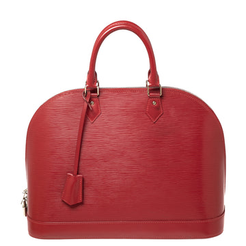 Louis Vuitton Red Epi Leather Alma GM Bag