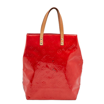 Louis Vuitton Red Monogram Vernis Reade MM Bag