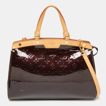 Louis Vuitton Amarante Monogram Vernis Brea MM Bag