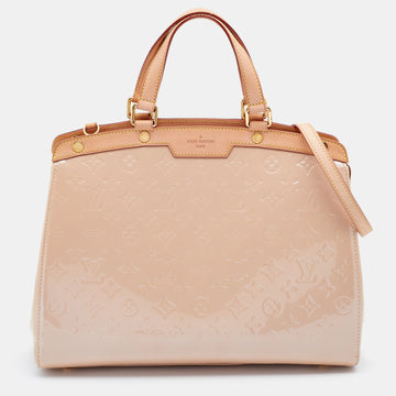 Louis Vuitton Rose Florentine Monogram Vernis Brea GM Bag