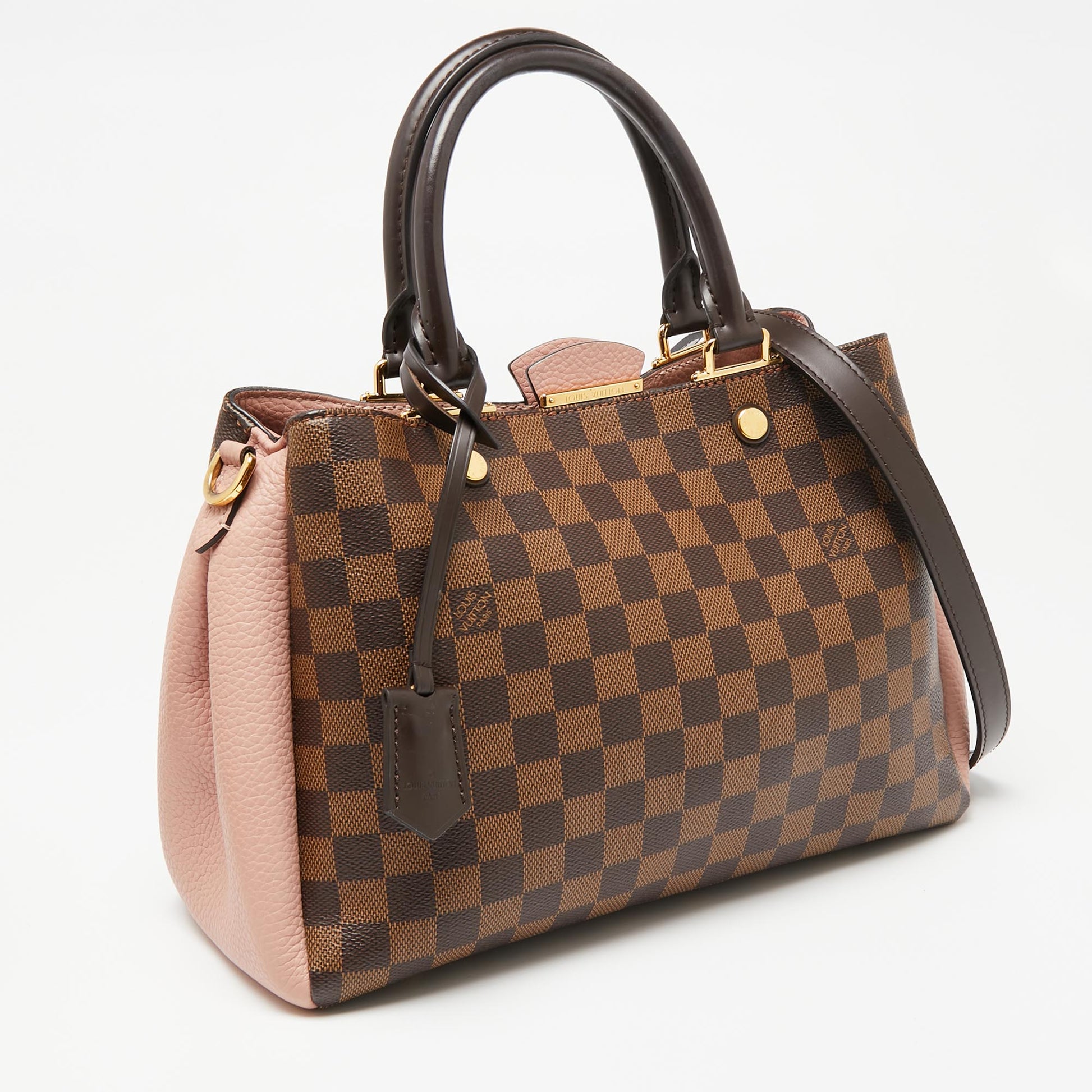 Louis Vuitton Magnolia Damier Ebene Canvas Brittany Bag Louis