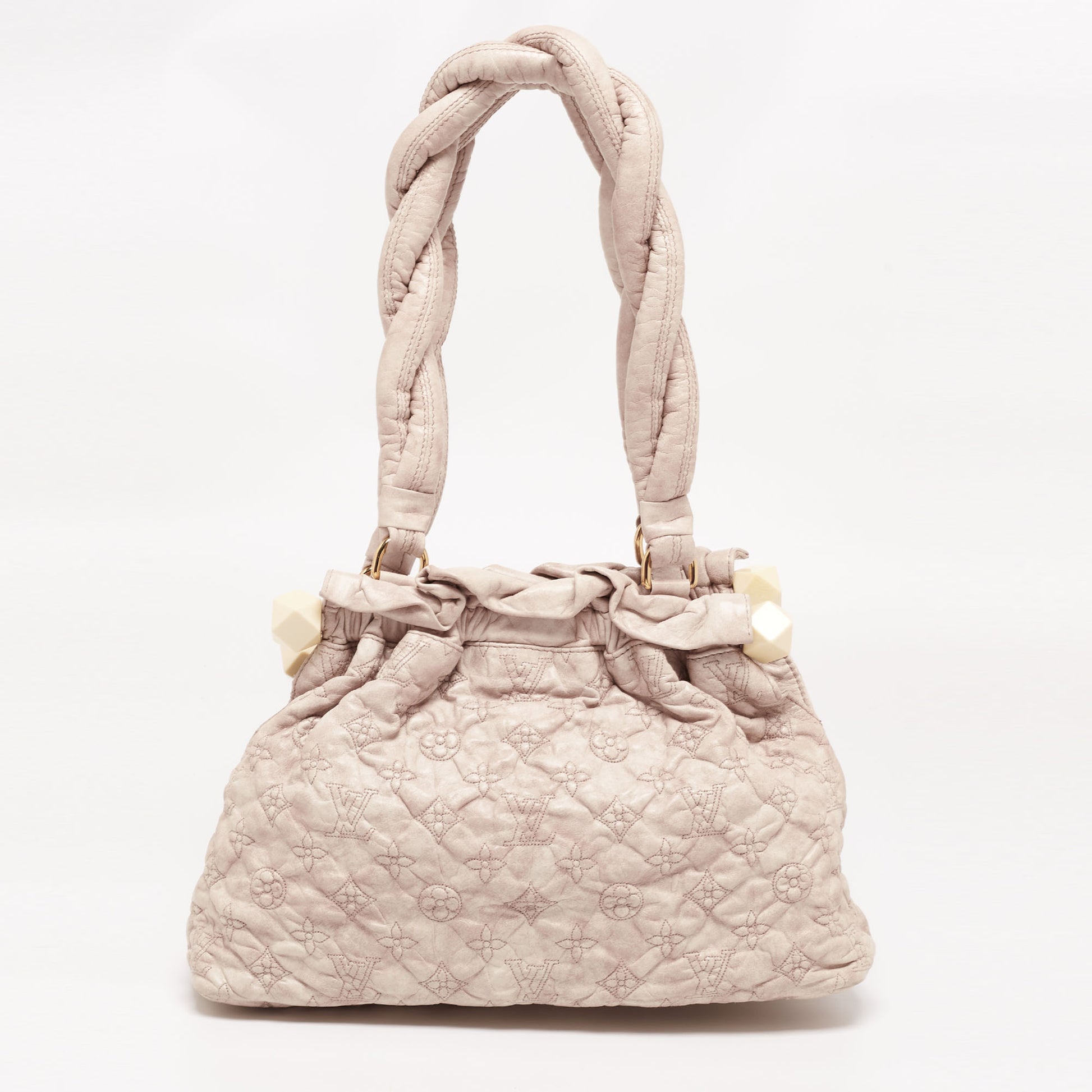 LOUIS VUITTON LIMITED EDITION BEIGE MONOGRAM OLYMPE STRATUS PM BAG RETAIL $  2400