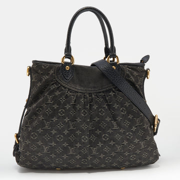 Louis Vuitton Black Monogram Denim Neo Cabby GM Bag