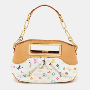 Louis Vuitton White Monogram Multicolore Canvas Judy PM Bag