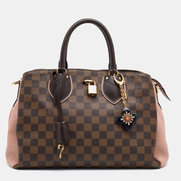 Louis Vuitton Magnolia Damier Ebene Canvas and Taurillon Leather Normandy Bag