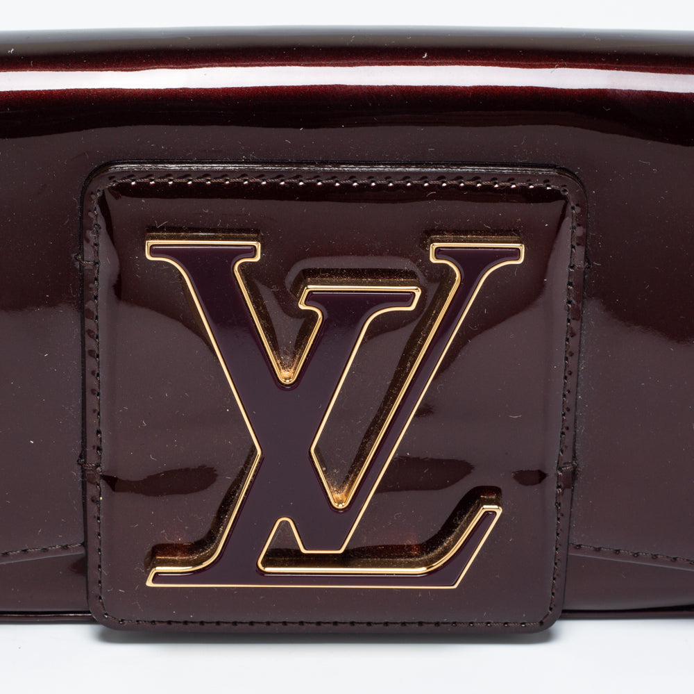 Louis Vuitton Amarante Patent Leather Sobe Clutch Louis Vuitton