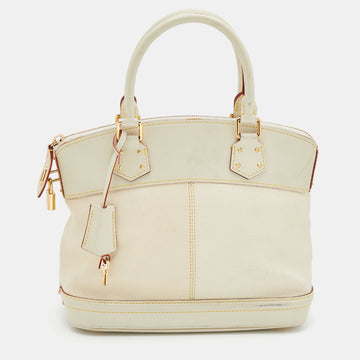 Louis Vuitton Beige Suhali Leather Lockit PM Bag