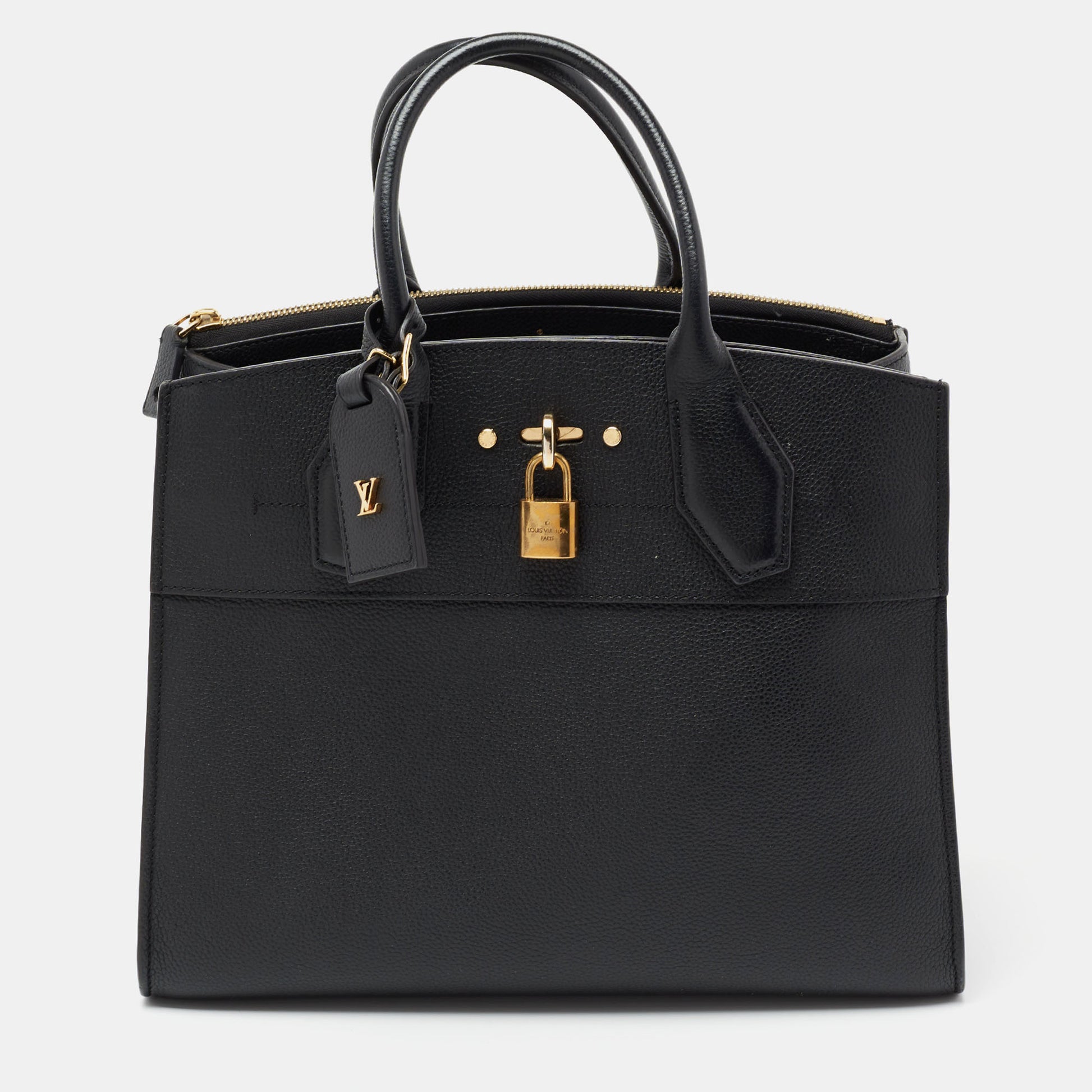 Louis Vuitton // Black Leather City Steamer GM Bag – VSP, 60% OFF