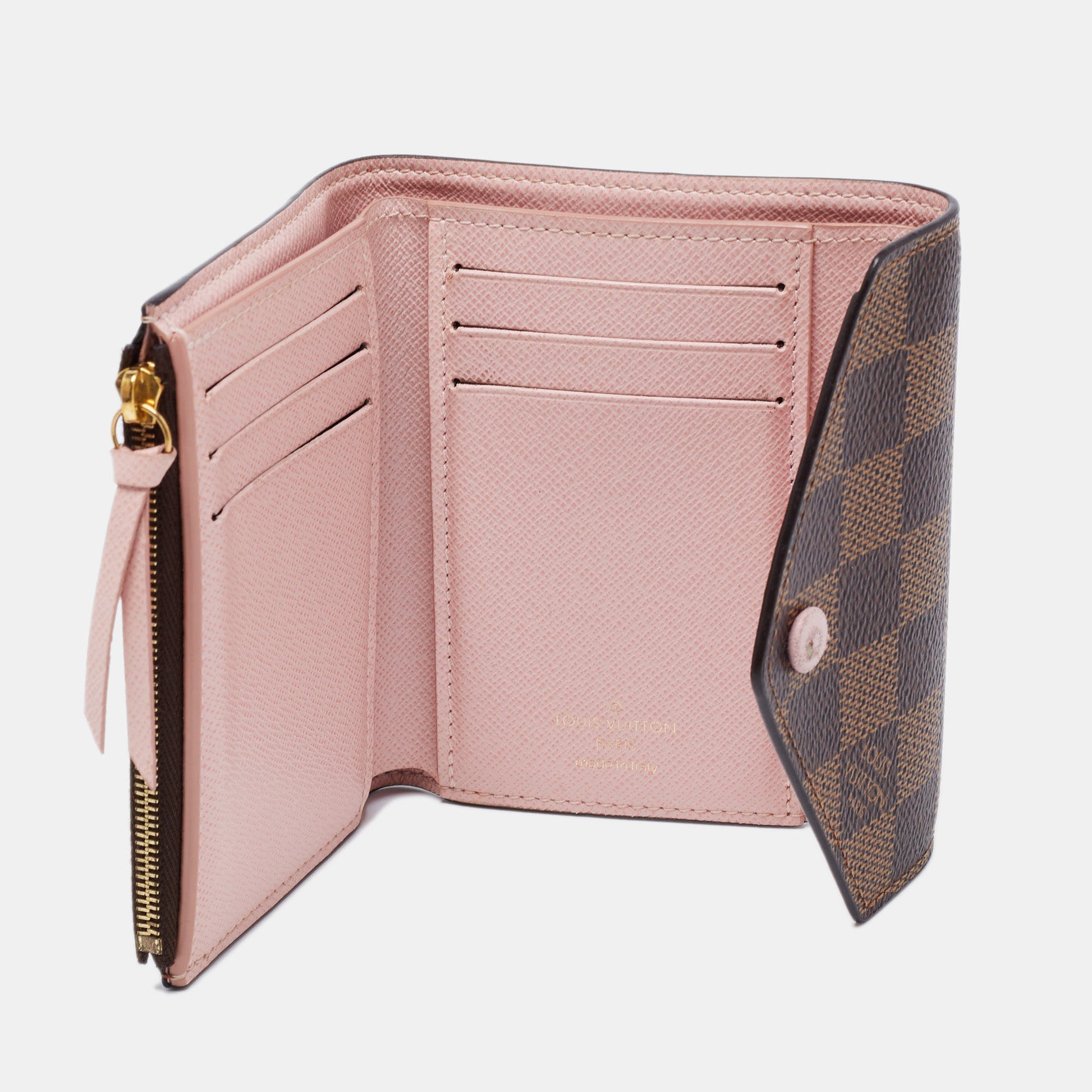 Louis Vuitton Victorine Monogram Canvas Wallet Rose Ballerine