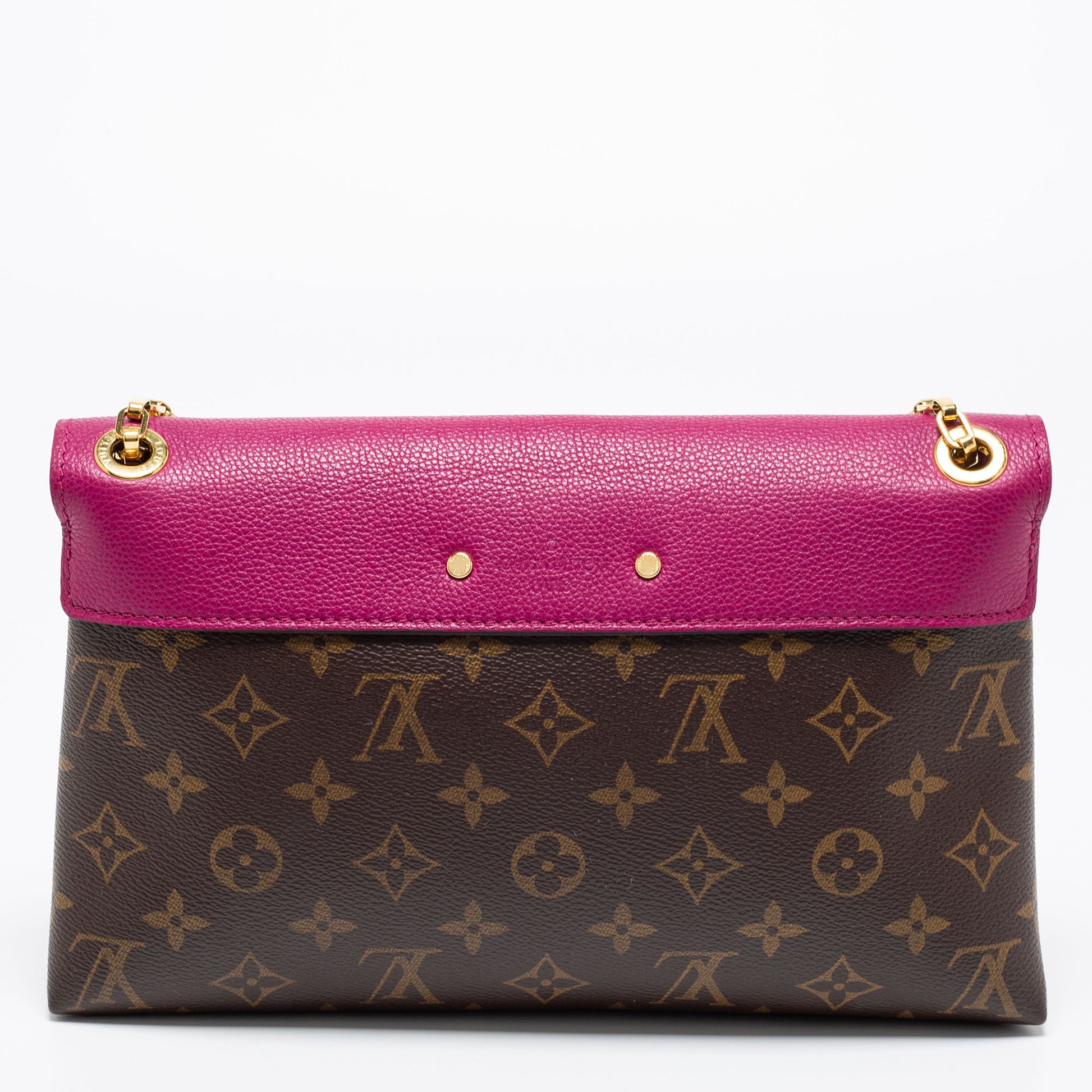 Louis Vuitton Shoulder Pallas Chain Monogram Brown/Aurore in