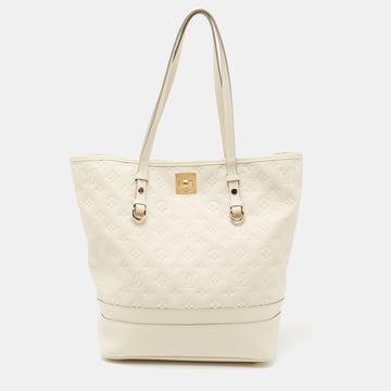 Louis Vuitton White Monogram Empreinte Leather Citadine PM Bag