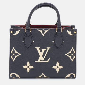 Louis Vuitton Bicolor Monogram Empreinte Leather On The Go PM Bag