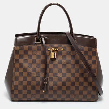 Louis Vuitton Damier Ebene Canvas Rivoli MM Bag