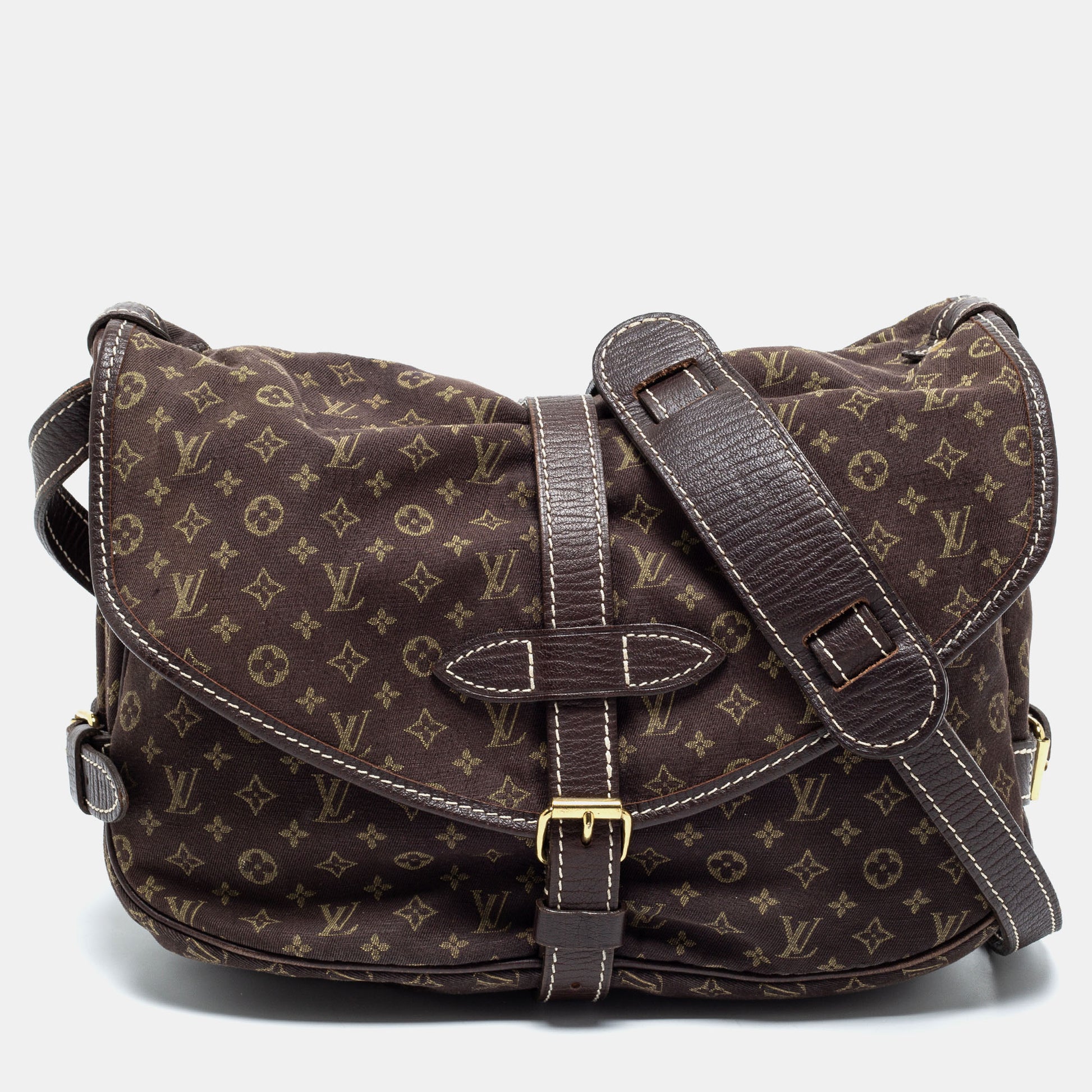 Used louis vuitton mini lin saumur crossbody