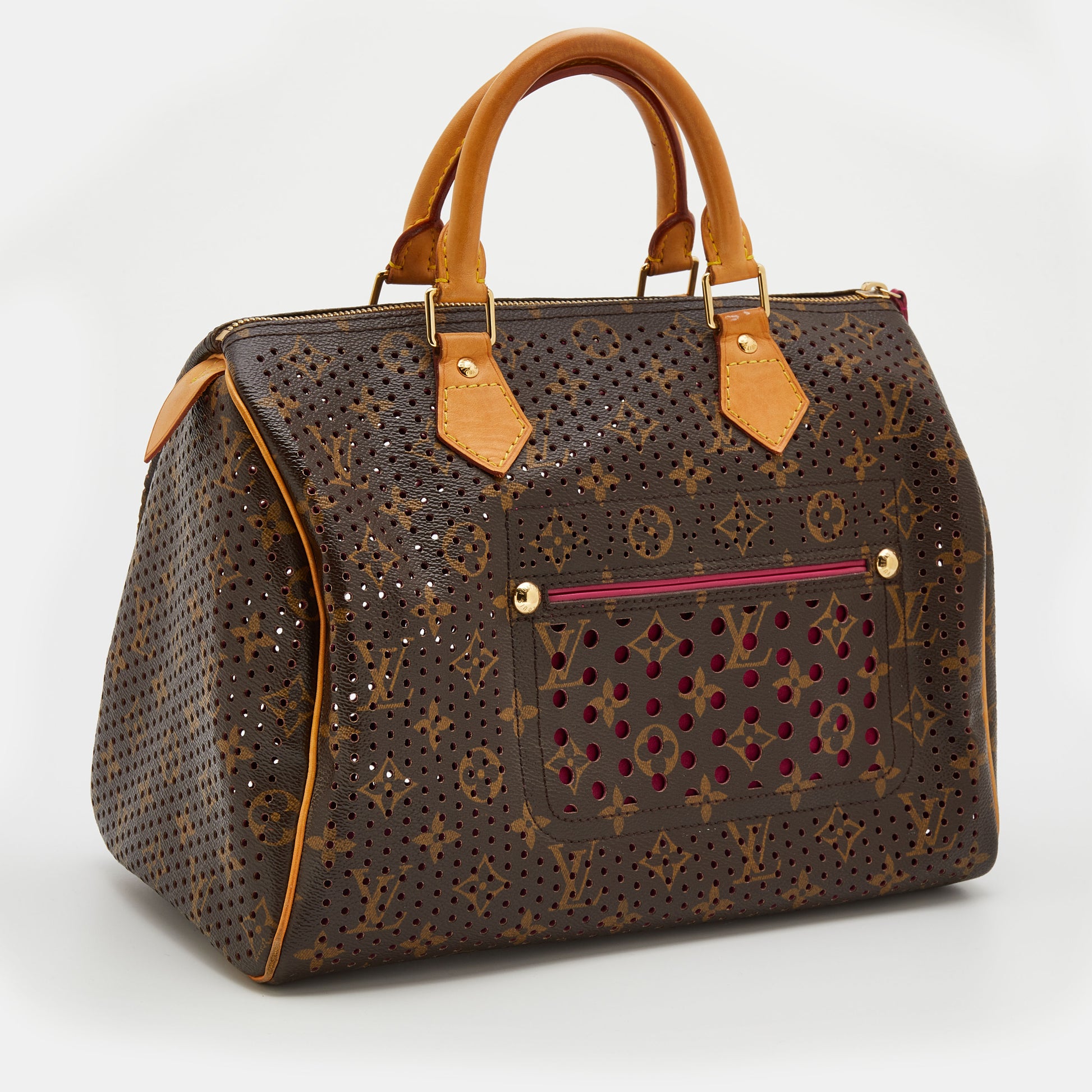 Louis Vuitton Speedy 40 Mon Monogram Green Dark brown Fuschia