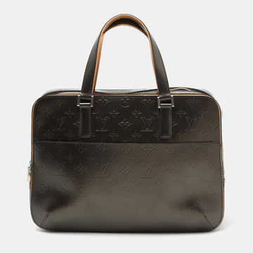 Louis Vuitton Metallic Black Monogram Empreinte Leather Mat Malden