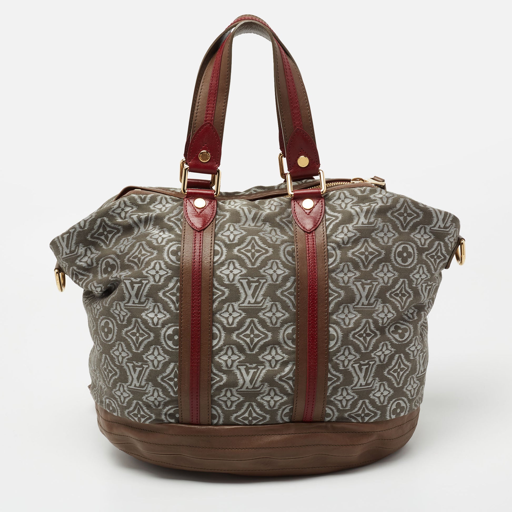 Louis Vuitton Grey Monogram Fabric and Leather Limited Edition