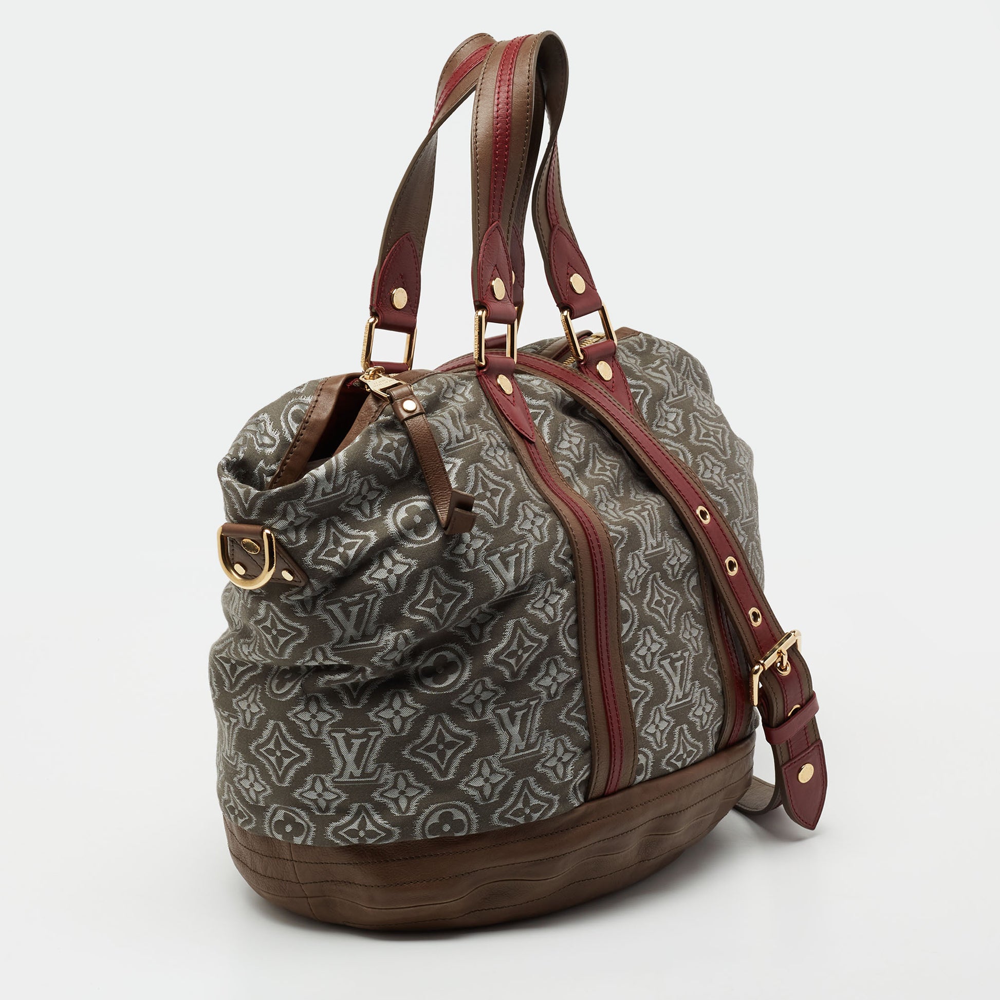 Louis Vuitton Grey Monogram Fabric and Leather Limited Edition