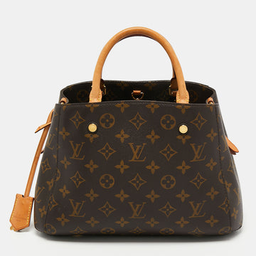 Louis Vuitton Monogram Canvas and Leather Montaigne BB Bag