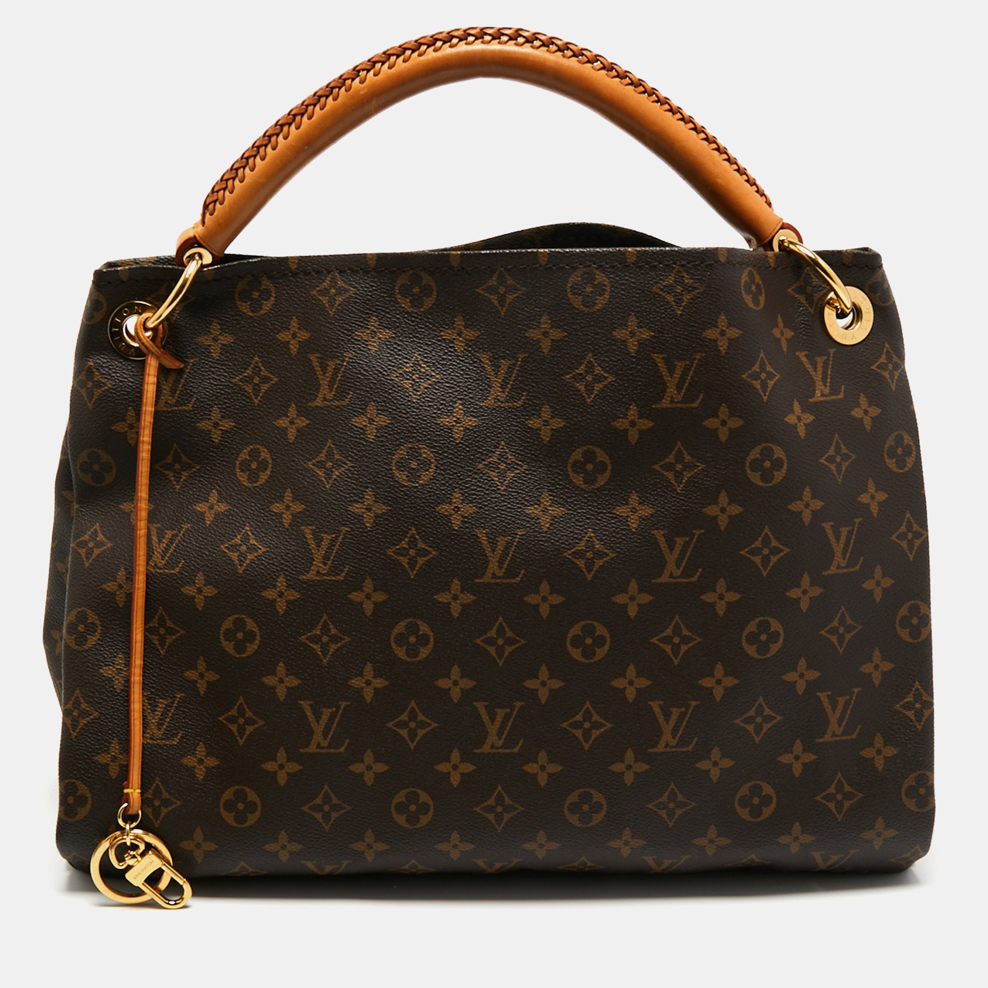 Louis+Vuitton+Artsy+Shoulder+Bag+MM+Brown+Canvas for sale online